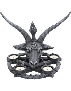Baphomet Pentagram Telysholder 27 cm