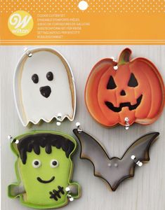 4 stk Wilton Kakeutstikkere - Halloween