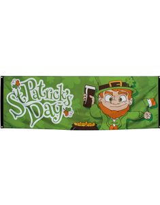 Gigantisk Stoffbanner 74x220 cm - St Patrick's Day
