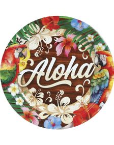 6 stk Papptallerkener 23 cm - Aloha