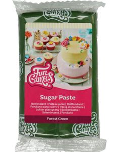 Funcakes Fondant - Forest Green / Skoggrønn 250 gram