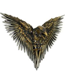 Steampunk Blade Raven - Ravnfigur med Veggfeste 27 cm