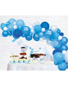 Blått Ballong Buesett 71 Deler