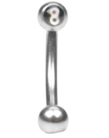 Eight Ball Øyenbrynspiercing