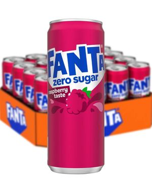 20 stk Sukkerfri Fanta Bringebær - Helt Brett 20x330 (USA Import)
