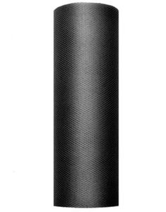 SVART Tyll på Rull 15 cm x 9 meter