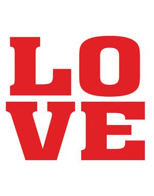 LOVE - 2 stk Klistremerker for Sko