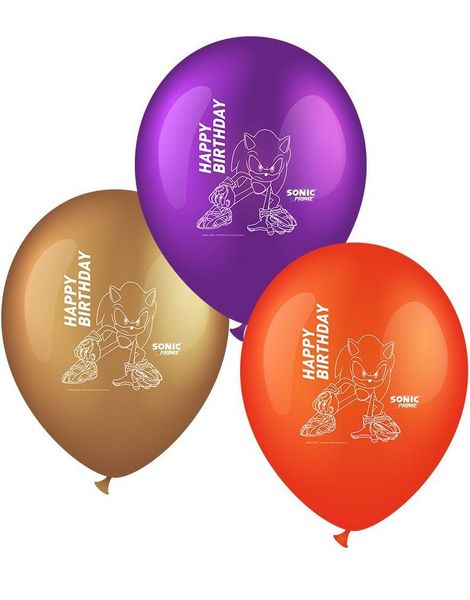 6 stk Ballonger 30 cm - Sonic Prime