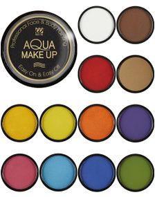 VELG BLANDT 14 FARGER Vannbasert Farge Til Ansikt og Kropp - 10 g