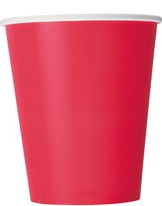 14 stk Røde Pappkrus 270 ml