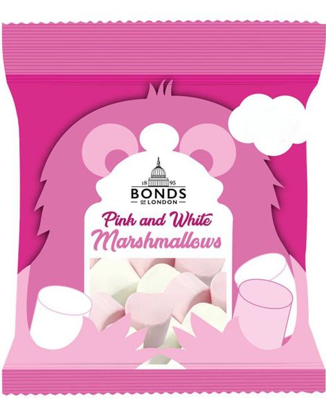 Pink and White Marshmallows - Bonds of London 40 gram (UK)