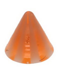 Stripete Spike Orange - 3 mm Akrylkule til 1,2 mm stang