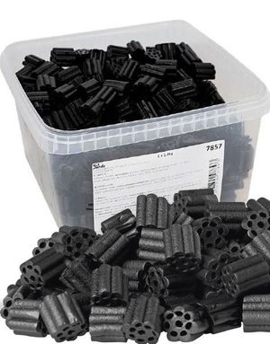 1,8 kg Panda Jumbo Licorice - Søt Myk Revolverlakris i Eske