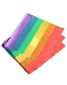 20 stk Regnbueservietter med Gullfolie 33x33 cm - Golden Rainbow