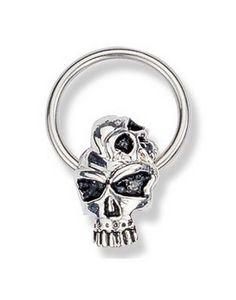 Two Headed Skull BCR Piercing - 1.6 x 14 mm