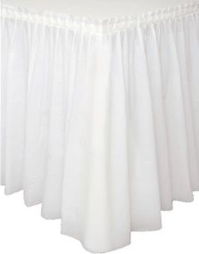 Hvitt Bordskjørt 73x426 cm