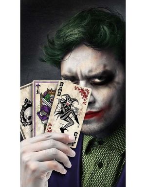 Joker Inspirerte Spillkort Kostymetilbehør