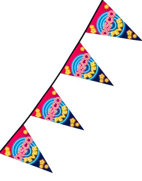 6 Meter Vimpelbanner - Disco Fever