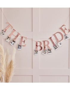 Rosegullfarget Banner "The Bride" 1,5 Meter - Blush Hen