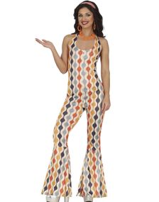 70 Talls Retro Jumpsuit-Kostyme