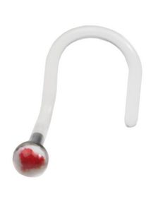 Red Heart White - Nesepiercing