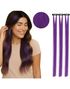 3 stk Tinsel Hair Extensions 50 cm - Lilla