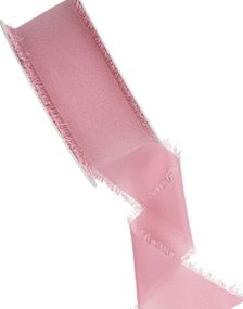 Mørk Støvrosa Chiffonbånd 10 meter x 40 mm