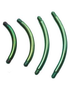 Grønn banan Stang i Titan til 1,6 mm Kule