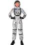 Sølvfarget Astronaut Damekostyme - X-Large
