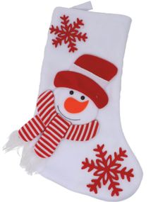 Julestrømpe med Snømann 45cm