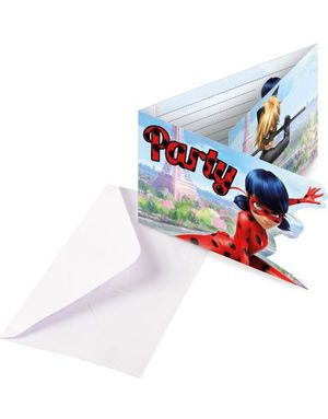 8 stk Invitasjoner - Miraculous