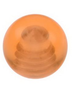 Ball Orange - 3 mm Akrylkule til 1,2 mm stang