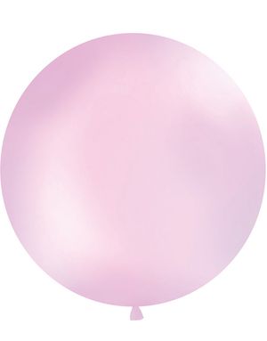 LYS ROSA Pastellfarget Rund JUMBO Ballong 1 meter