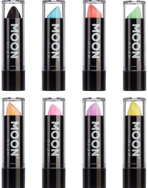 VELG BLANT 8 FARGER - Pastellfarget Neon UV/Blacklight Leppestift