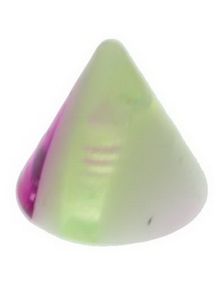 Marble Spike Green and Purple - 3 mm Akrylkule til 1,2 mm stang