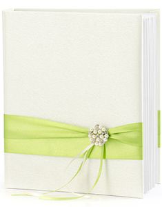 Eksklusive Kremfarget Gjestebok med Ringperm 20x20 cm