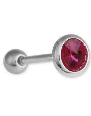Single Pink Diamond - Tungepiercing