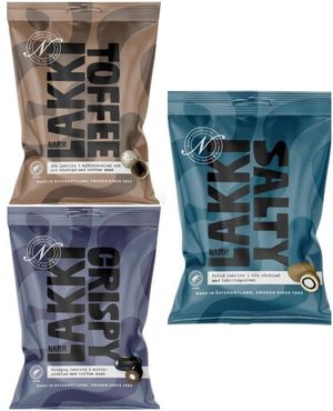 Taste Them All - Narr Lakki Sjokolade og Lakris - Tre Smaker - Pakketilbud
