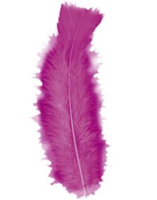 50 stk Dekorasjons/Pynte Fjær - Magenta