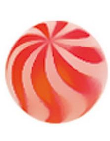 Candy Ball - Rød Akrylkule