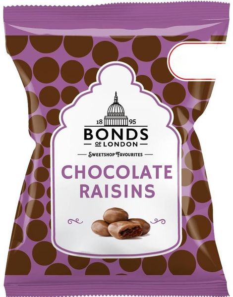 DATOVARE - Chocolate Raisins - Bonds of London 50 gram (UK)