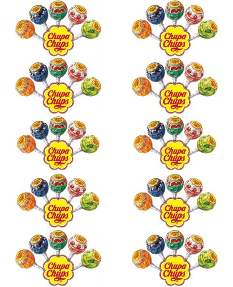 50 stk Chupa Chups Lollipop / Kjærlighet på Pinne
