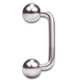 Staples barbell piercing i Titan 90 Grader 1,6 x 12 mm