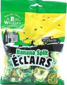 Walkers Banana Split Eclairs Toffee 150 gram