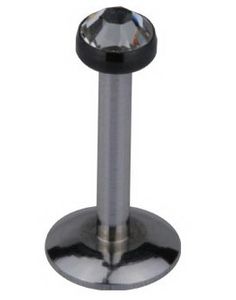 Labret m/Hvit Sten & Svart Ramme