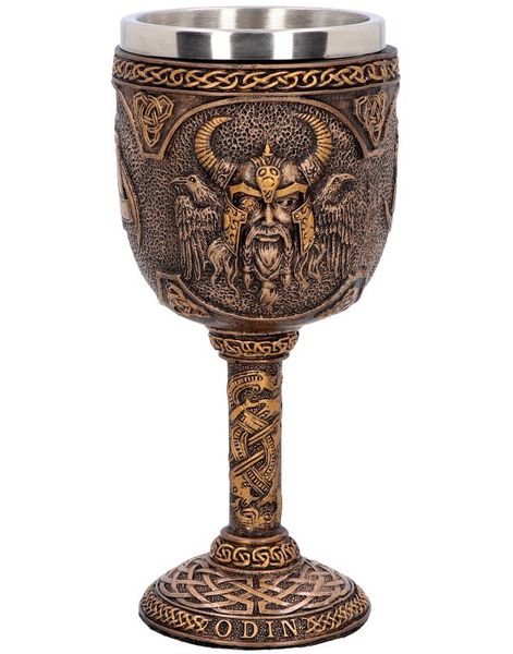 Bronsefarget Odin Drikkebeger 17 cm