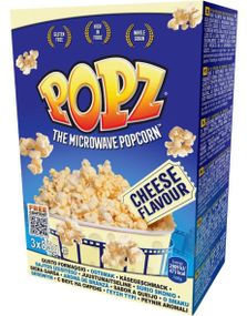 Popz Micro-Popcorn med Ostesmak - 3x85 gram Popcorn