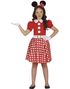 Pinup Minni Mus Inspirert Kostyme til Barn 5-6 År