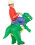 T-Rex Rytter - Oppblåsbart Barnekostyme