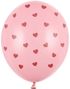 6 stk 30 cm Pastell Rosa Ballonger med Hjerter